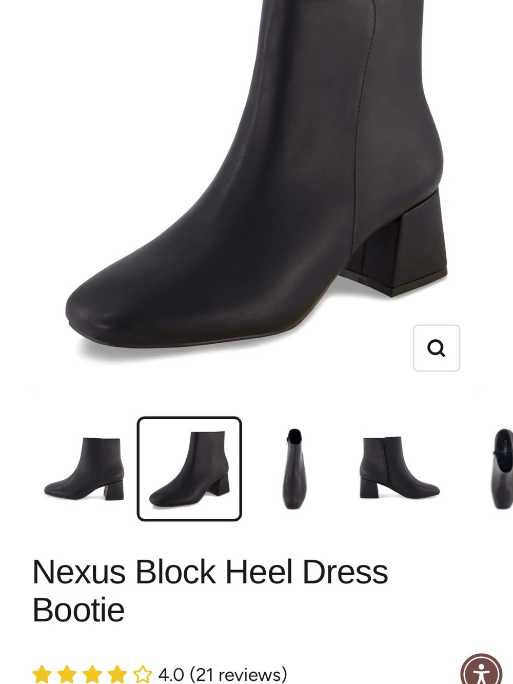Cushionaire Nexus Block Heel Dress Bootie - Black